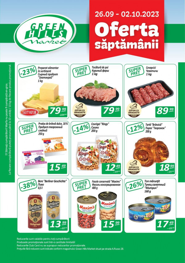 Green Hills Market catalog with discounts